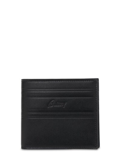 Gucci Embossed Logo Leather Wallet In Blue