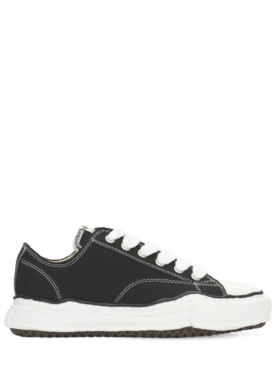Mihara Yasuhiro Original Sole Canvas Low Sneakers Black Luisaviaroma