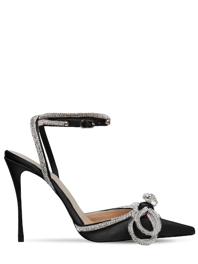 Fritagelse Boost Forføre Mach & Mach - 110mm double bow silk satin pumps - Black | Luisaviaroma