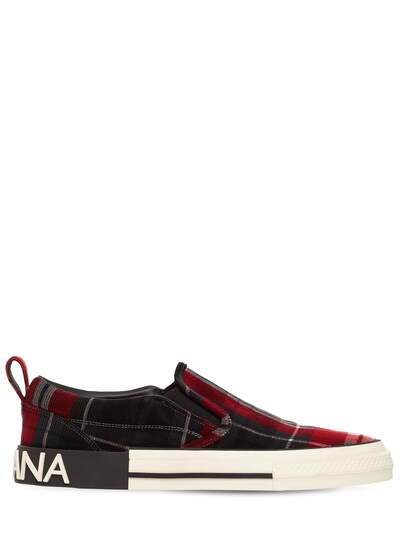 red and black dolce gabbana sneakers