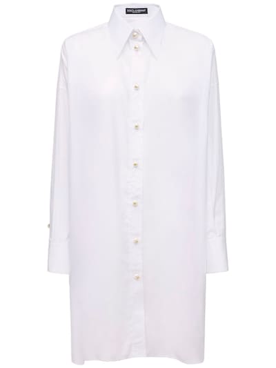 Dolce ☀ Gabbana - Poplin shirt dress w ...