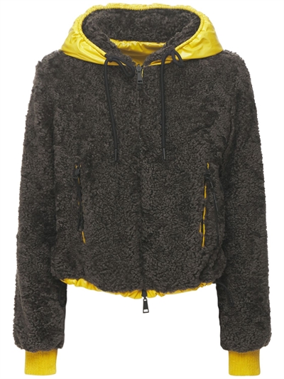 moncler fur bomber jacket