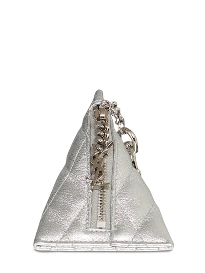 ysl key pouch silver