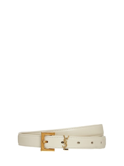 Louis Vuitton White Monogram Leather Belt