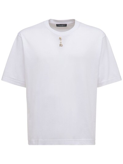 dolce and gabbana plain white t shirt