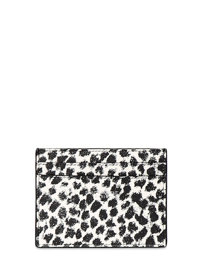 saint laurent leopard card holder