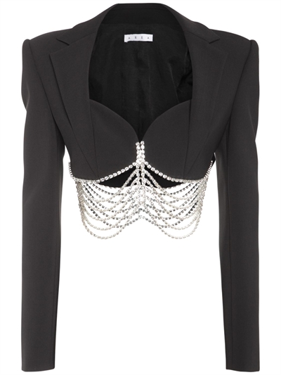 embellished black blazer