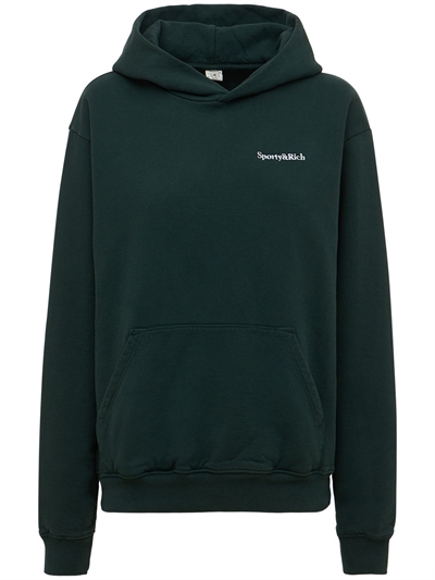 sporty and rich green sweatshirt