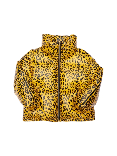yellow leopard jacket