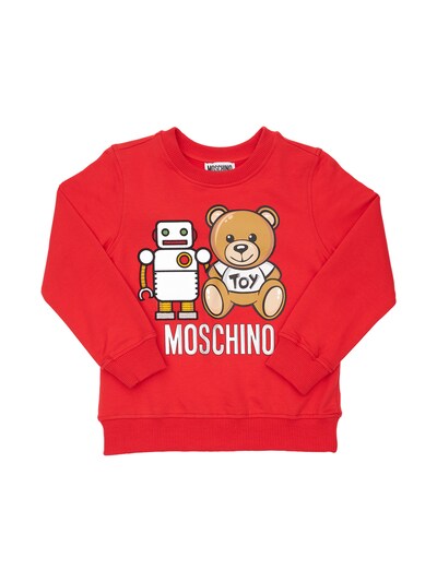 red moschino sweatshirt