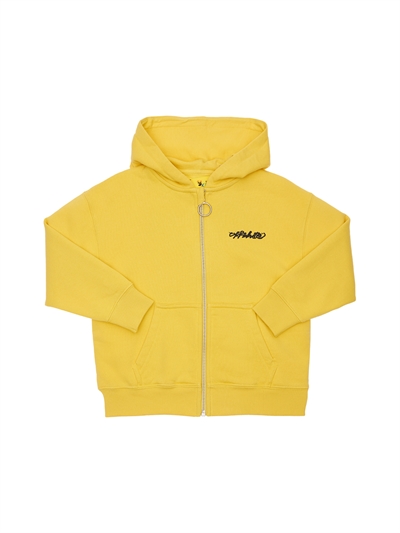 Off-White - Sudadera de algodón con capucha - Amarillo | Luisaviaroma