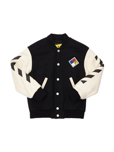 off white patch jacket