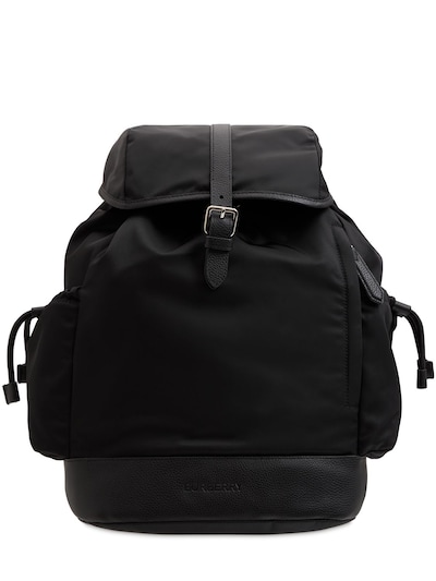 Burberry - Nylon backpack w/ changing pad - Black | Luisaviaroma