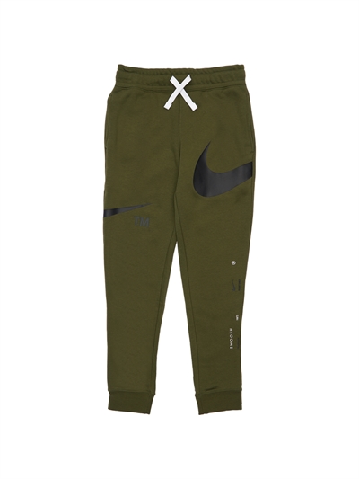 Nike - Pantaloni in felpa di cotone con logo - Verde Militare | Luisaviaroma
