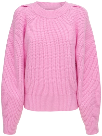 Isabel Marant - Billie wool blend knit sweater - Pink | Luisaviaroma
