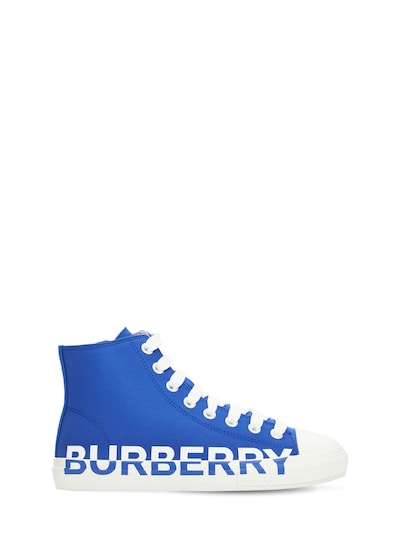 burberry high top sneakers blue