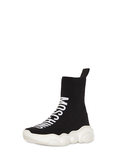 moschino sock sneakers