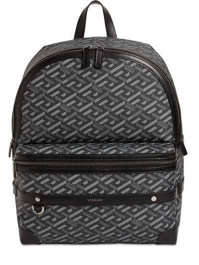 grey versace backpack