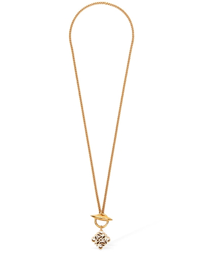 loewe anagram pendant necklace