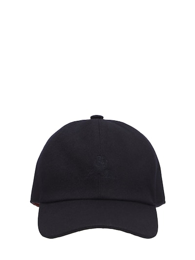 Logo Embroidery Cashmere Baseball Cap Luisaviaroma Boys Accessories Headwear Caps 