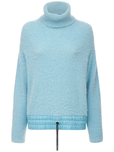 alpaca blend turtleneck sweater
