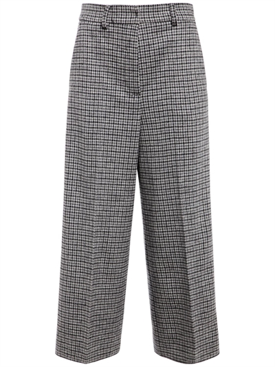 Max Mara - Pantaloni cropped larghi in jersey di lana - Multigrey |  Luisaviaroma