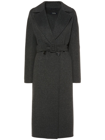 dark grey wrap coat