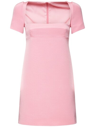 pink wool dress