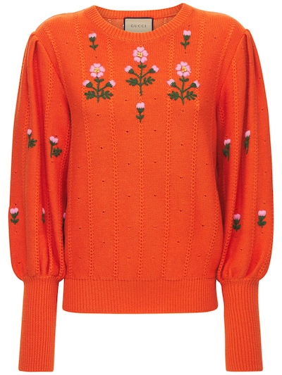 gucci flower sweater