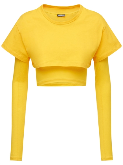 Jacquemus - Le double lyocell jersey t-shirt - | Luisaviaroma