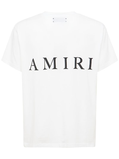 Amiri logo-print Cotton-jersey T-Shirt - Men - White T-shirts - Xs