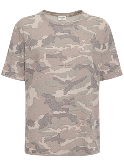 saint laurent camo shirt