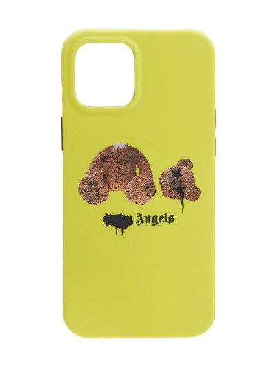 Palm Angels - Spray pa bear iphone 12 pro max case - Yellow | Luisaviaroma