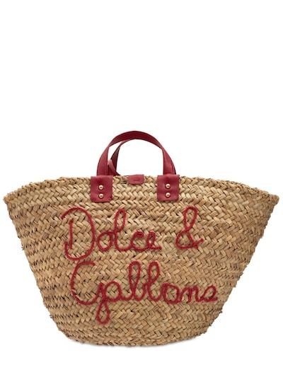 dolce and gabbana straw handbag