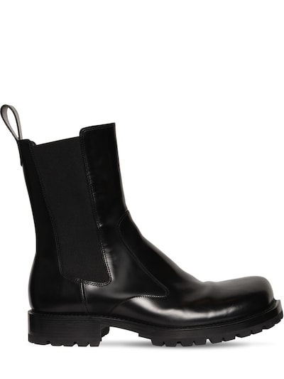 dries van noten pull up chelsea boots