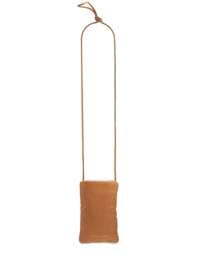 leather phone pouch with strap