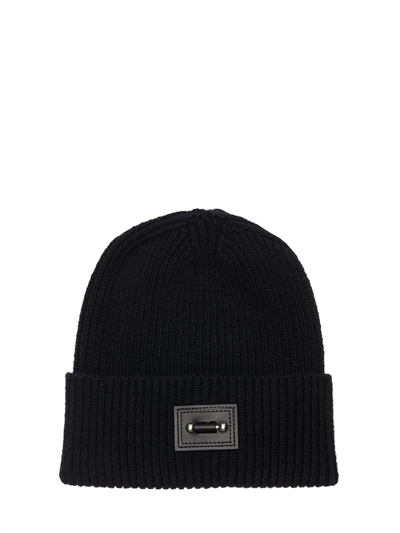 Neil Barrett - Pierced wool knit beanie 