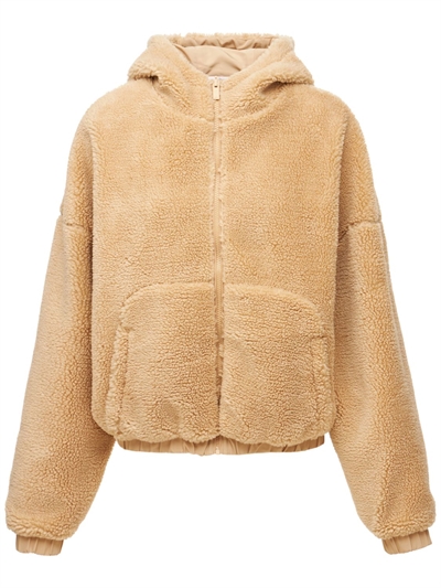 fleece jacket with elastic cuffs