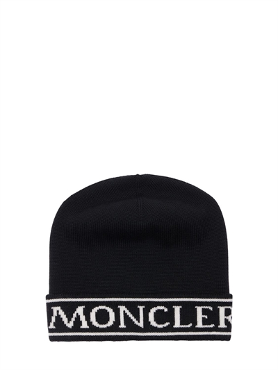 Moncler - Logo virgin wool knit beanie 