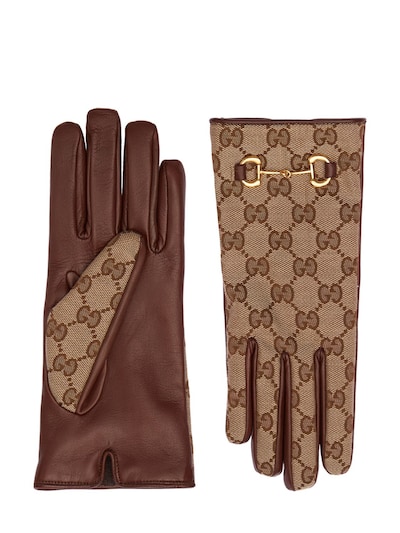 Luisaviaroma Women Accessories Gloves Roman Stud Leather Gloves 