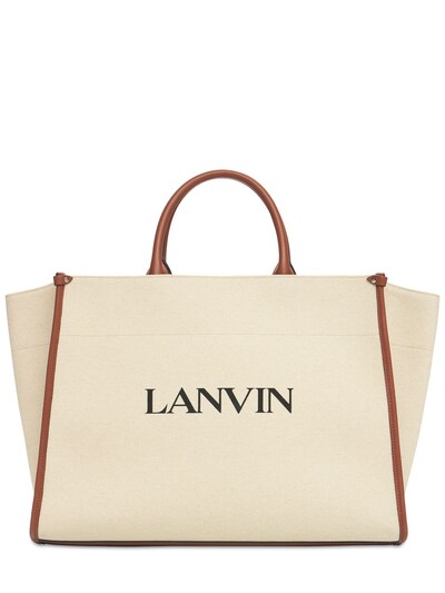 designer coated canvas tote