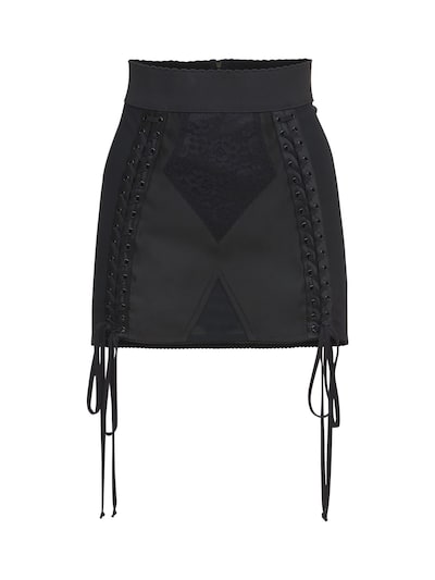 dolce and gabbana black skirt