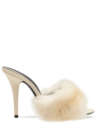 ysl fluffy heels