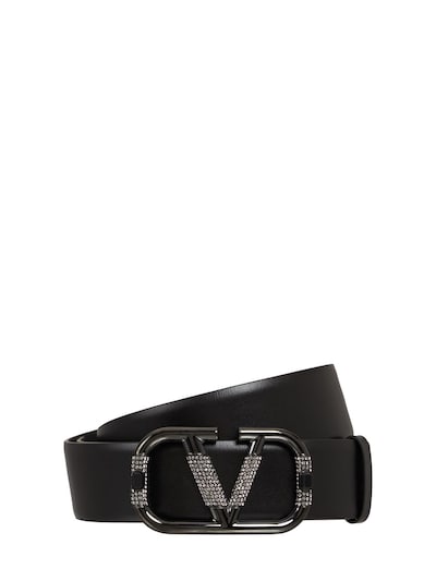 Vlogo signature leather belt by Valentino Garavani