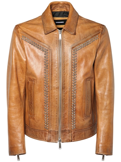 zip leather jacket