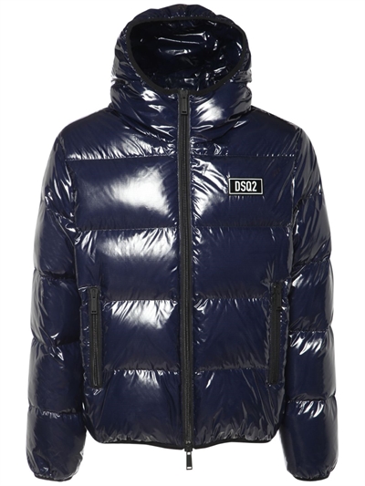 shiny nylon puffer jacket