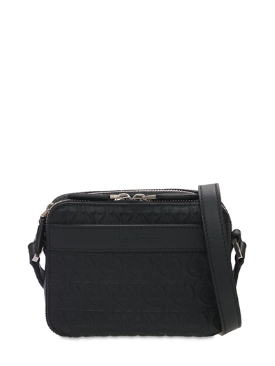 salvatore ferragamo leather shoulder bag