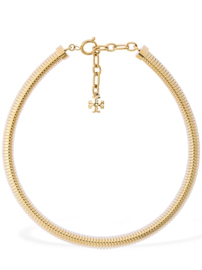 Tory Burch - Snake chain collar necklace - Gold | Luisaviaroma