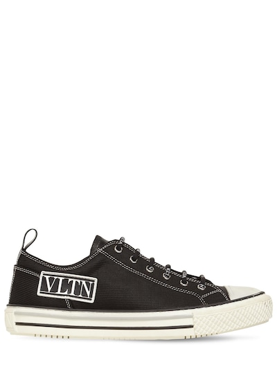 valentino canvas sneakers