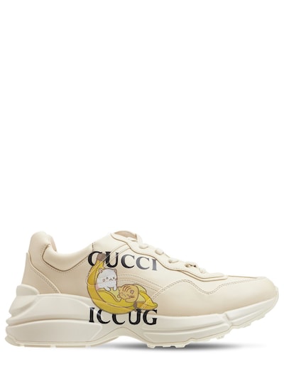 Gucci - 50mm bananya x gucci rhyton sneakers - Ivory | Luisaviaroma